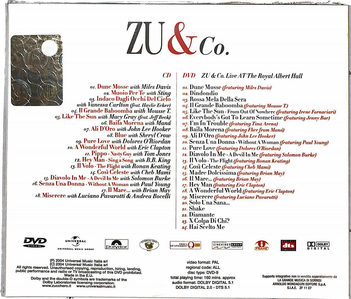 EBOND Zucchero & Co EDITORIALE CD CD036121