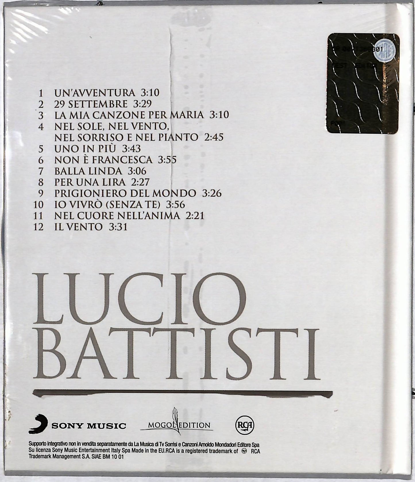 EBOND Lucio Battisti - Lucio Battisti EDITORIALE CD CD036147
