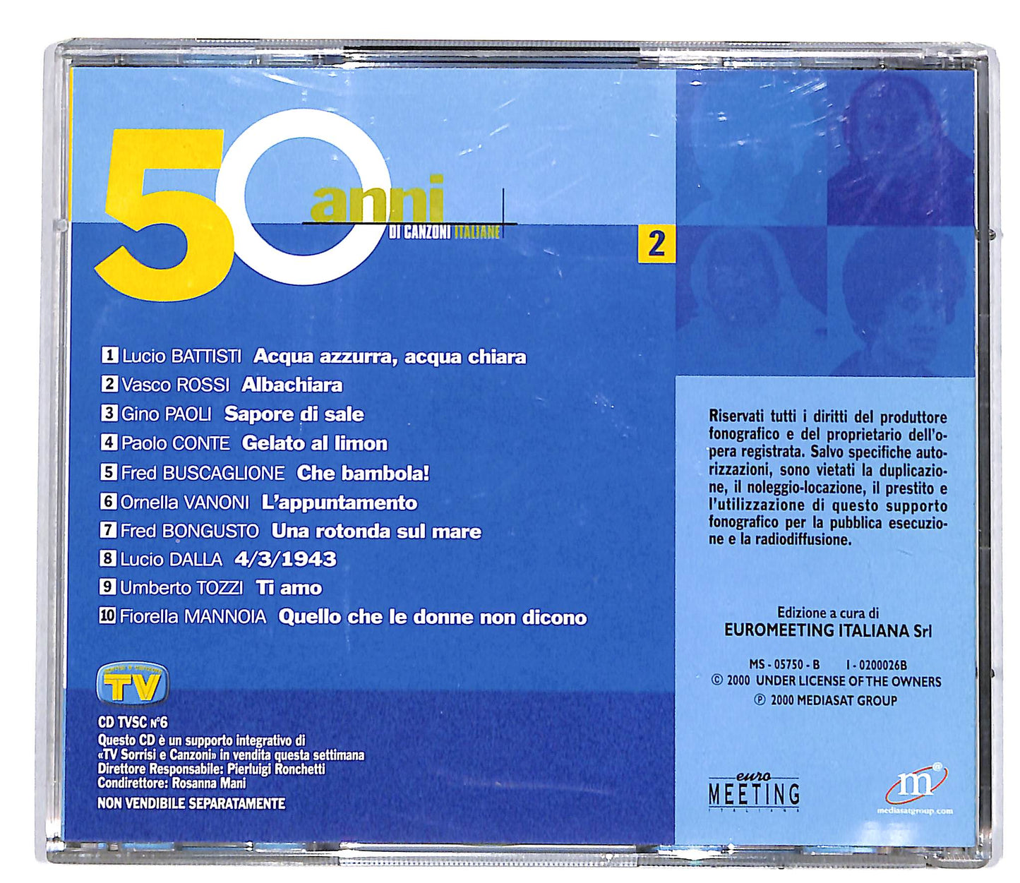 EBOND Various - 50 Anni Di Canzoni Italiane 2 EDITORIALE CD CD036219