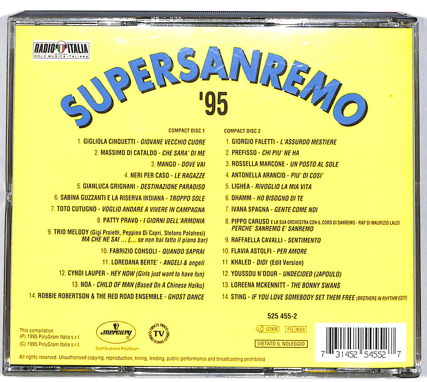 EBOND Various - Supersanremo '95 CD CD036442