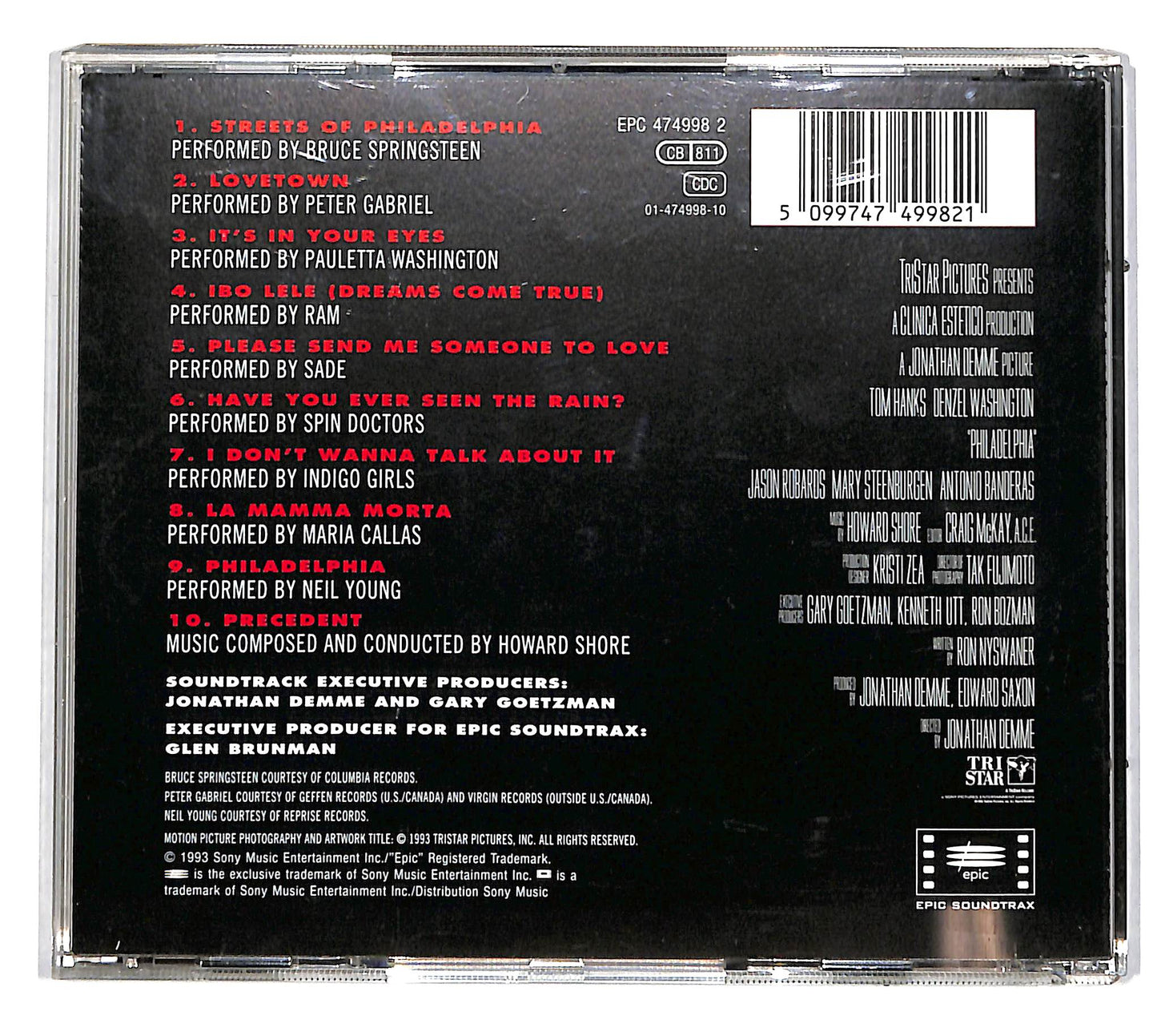EBOND Variours- Philadelphia (Music From The Motion Picture) CD CD036464