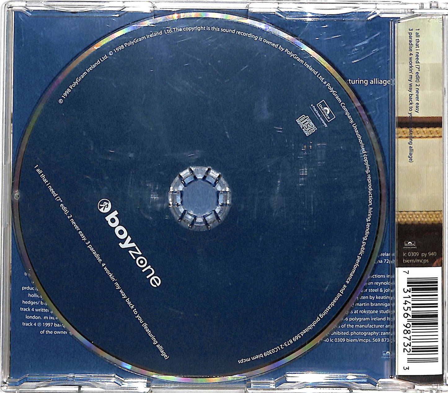 EBOND Boyzone - All That I Need CD CD036465