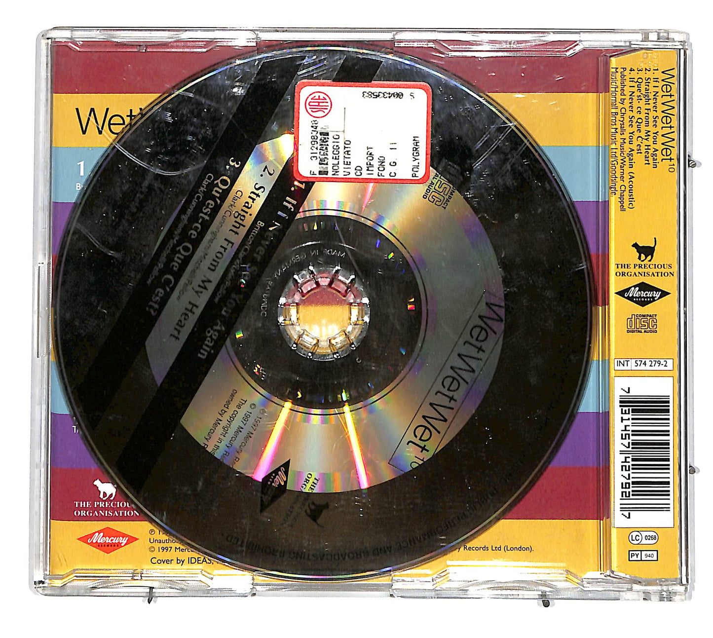 EBOND Wet We Wet 10 - If I Never See You Again CD CD036502