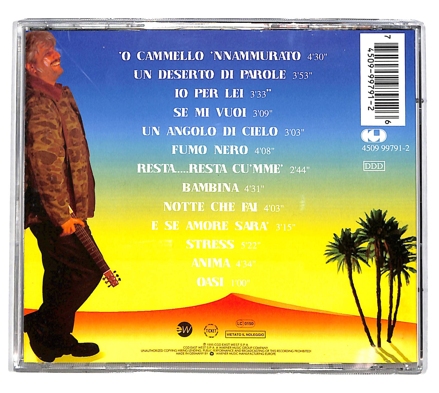 EBOND Pino Daniele - Non Calpestare I Fiori Nel Deserto CD CD036519