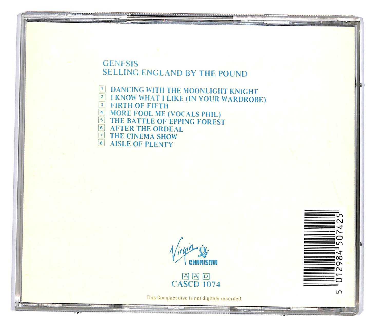 EBOND Genesis - Selling England By The Pound CD CD036640