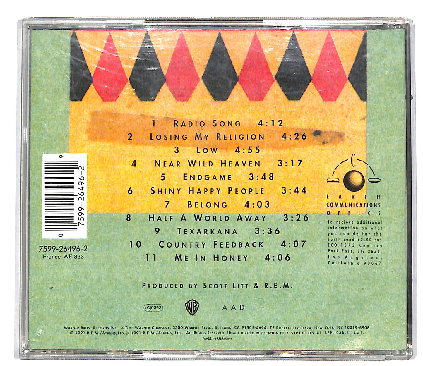 EBOND R.E.M. - Out Of Time CD CD036647