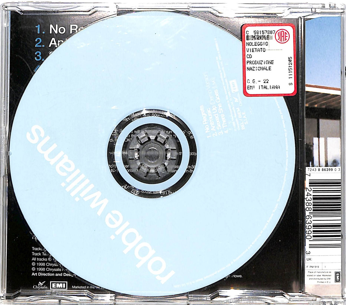 EBOND Robbie Williams - No Regrets CD CD036719