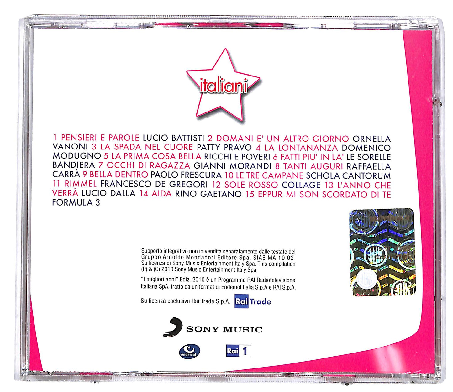 EBOND Various - I Migliori Anni 70 italiani EDITORIALE CD CD036752