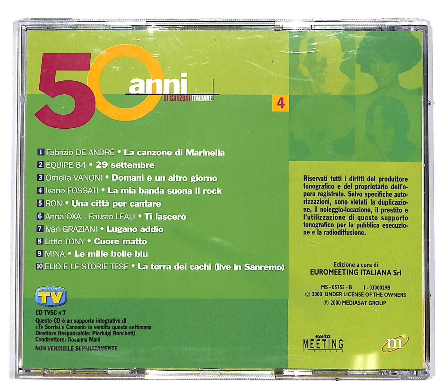 EBOND Various - 50 Anni Di Canzoni Italiane 4 CD CD036819