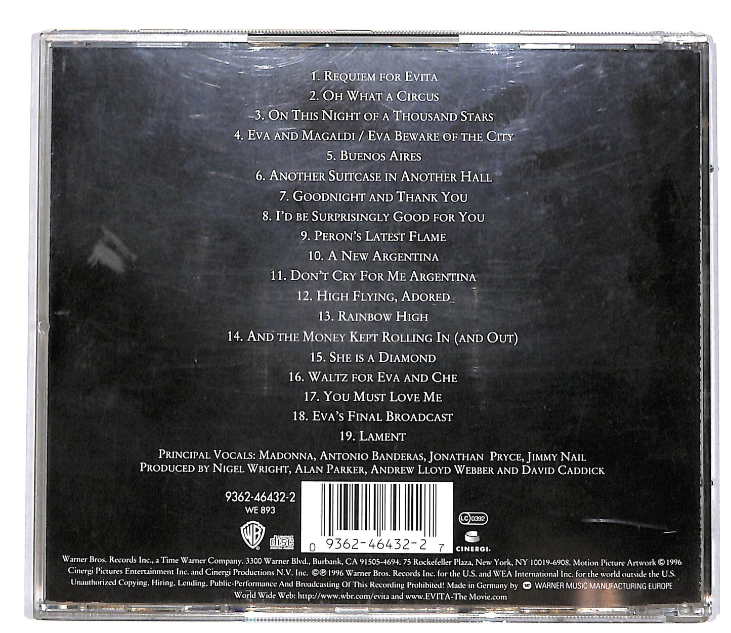 EBOND Evita - Music From The Motion Picture CD CD036844