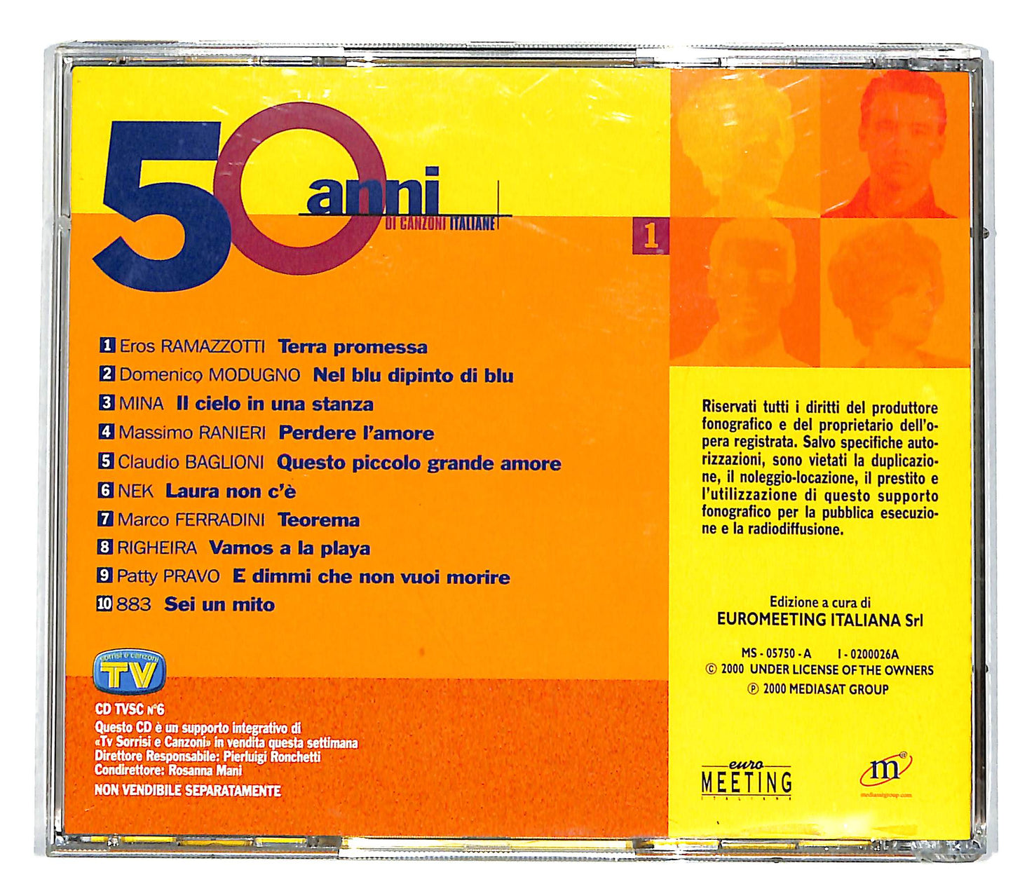 EBOND Various - 50 Anni Di Canzoni Italiane vol. 1 EDITORIALE CD CD036917