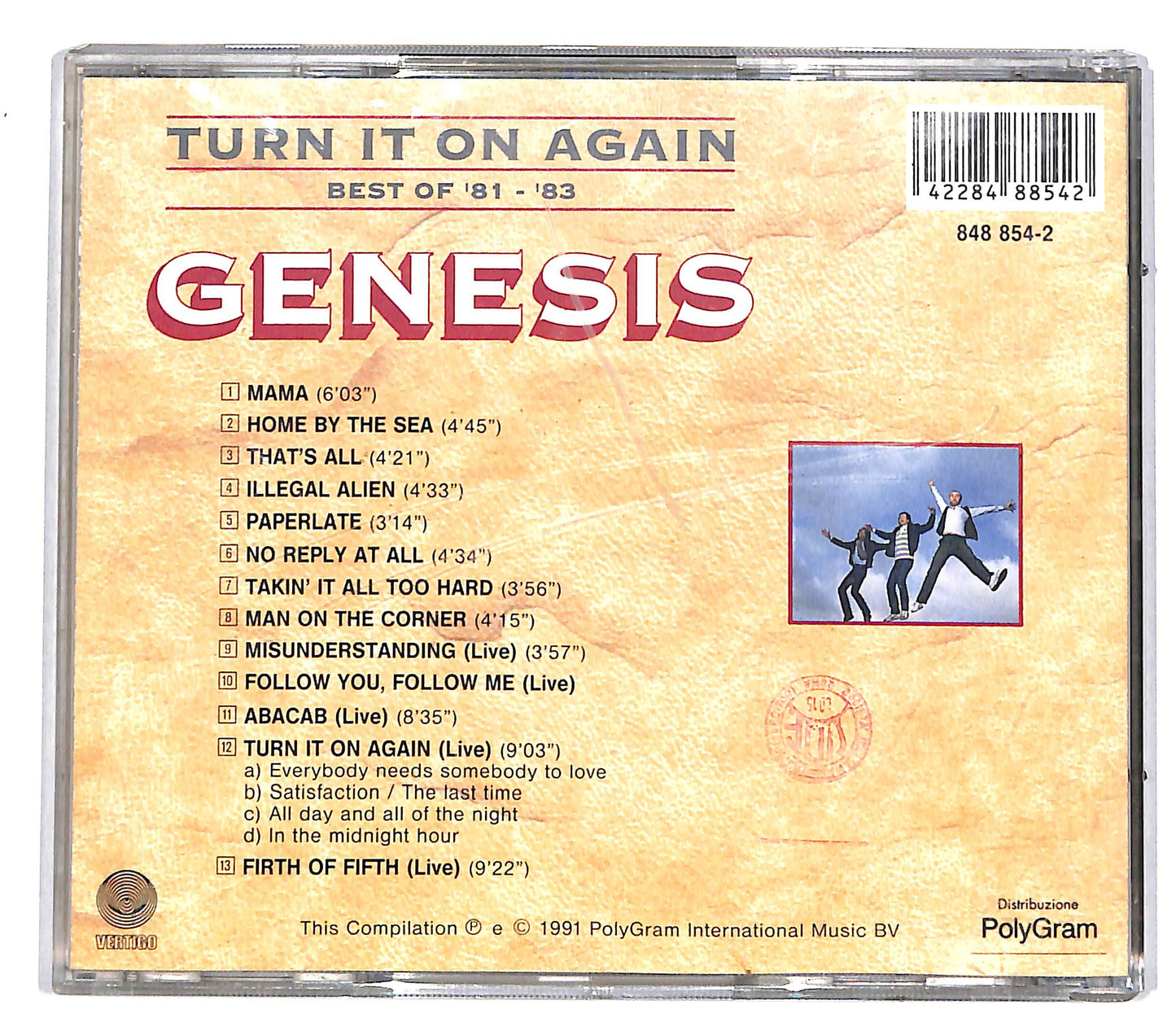 EBOND Genesis - Turn It On Again - Best Of '81 - '83 CD CD037018