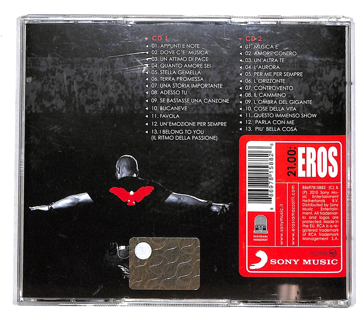 EBOND Eros Ramazzotti - 21.00: Eros Live World Tour 2009/2010 CD CD037128