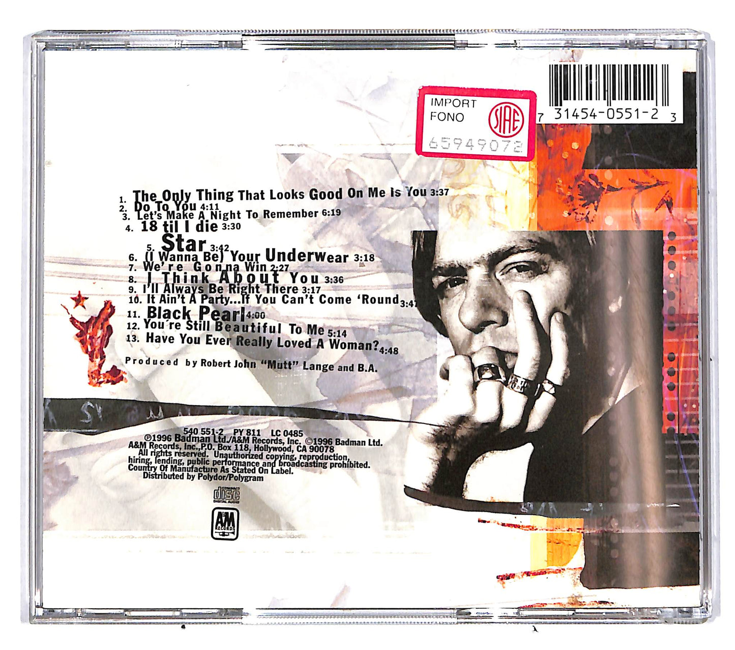 EBOND Bryan Adams - 18 Til I Die CD CD037154