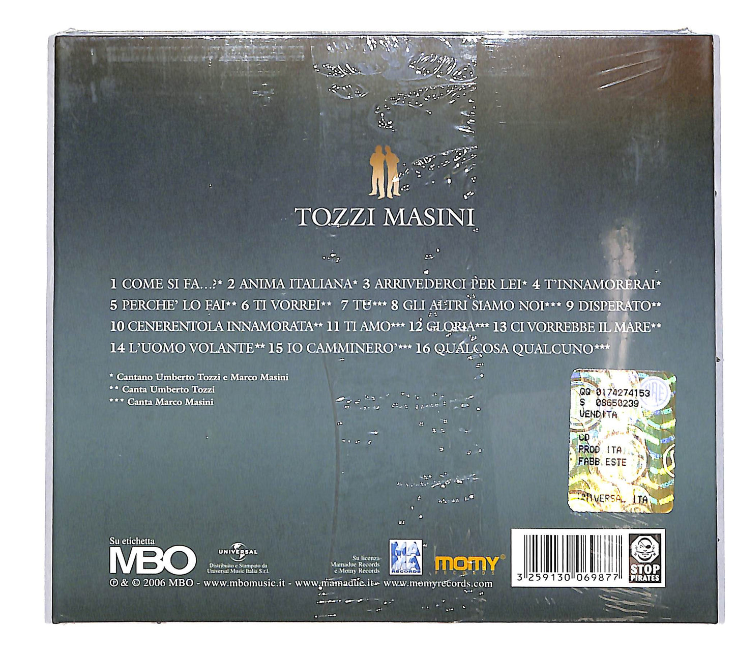 EBOND Tozzi, Masini - Tozzi Masini CD CD037247