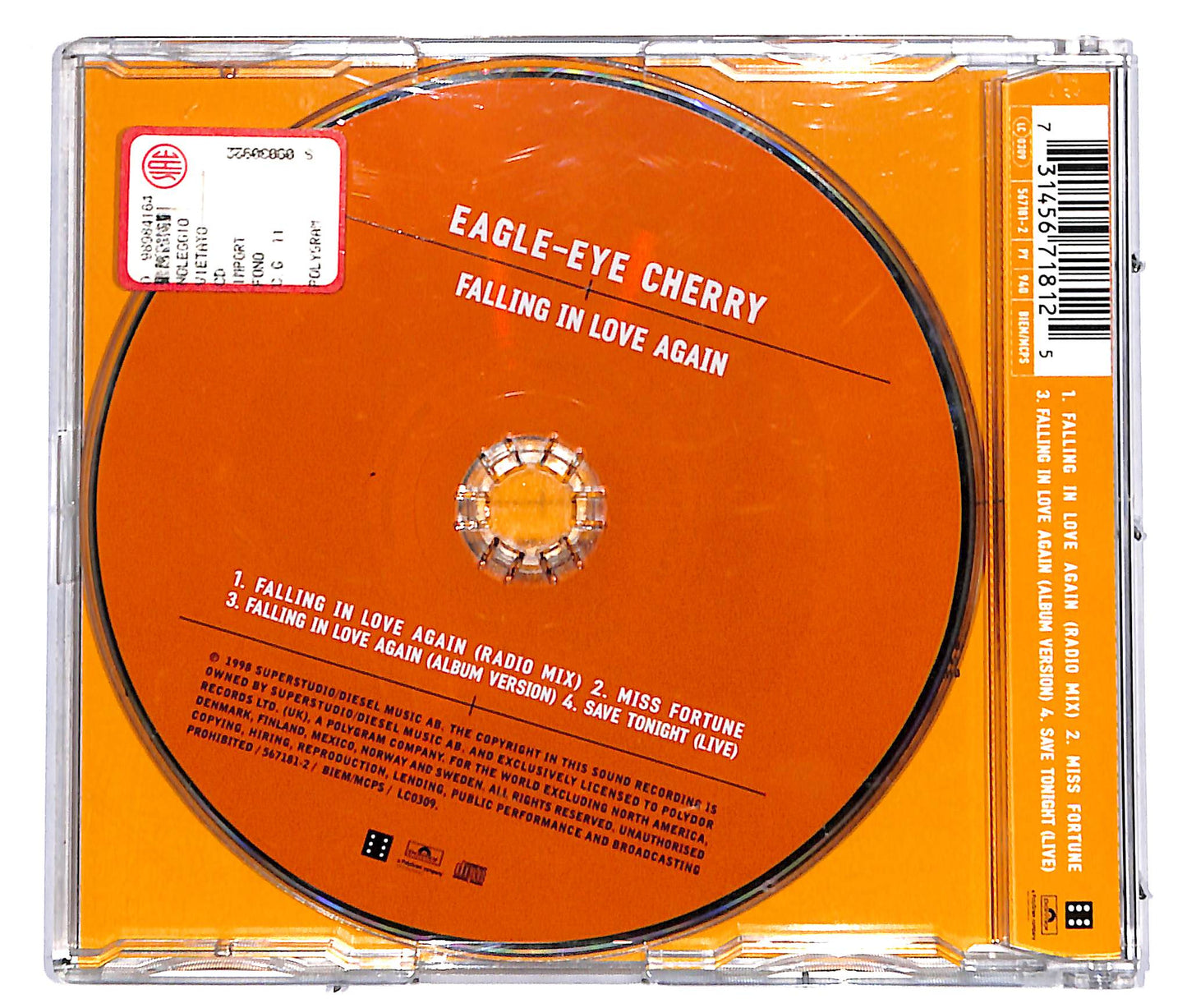 EBOND Eagle-Eye Cherry - Falling In Love Again CD CD037335