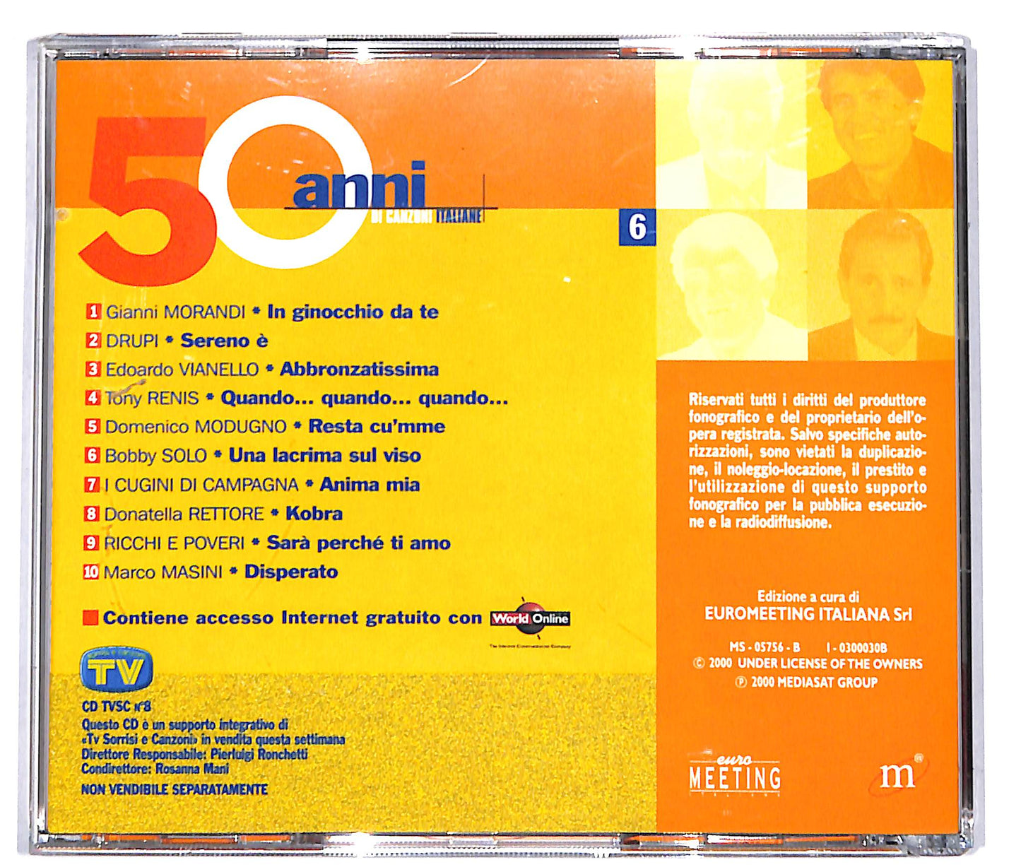 EBOND Various - 50 Anni Di Canzoni Italiane 6 - EDITORIALE CD CD037340