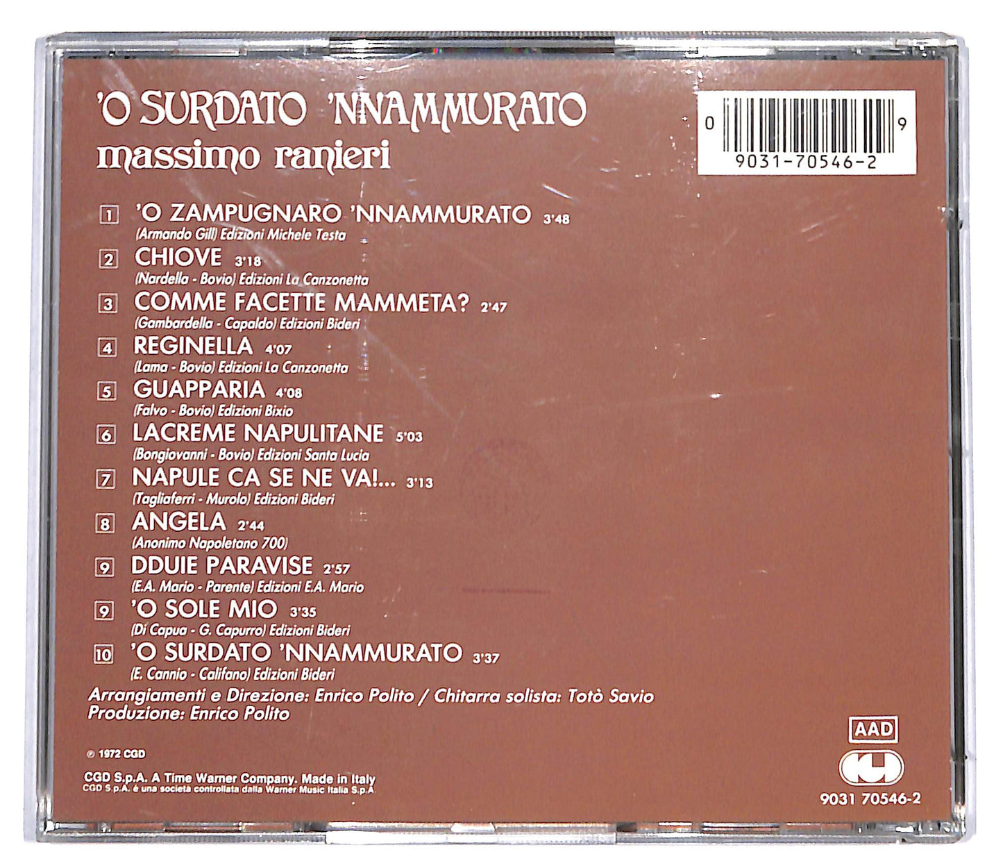 EBOND Massimo Ranieri - 'O Surdato 'Nnamurato CD CD037343