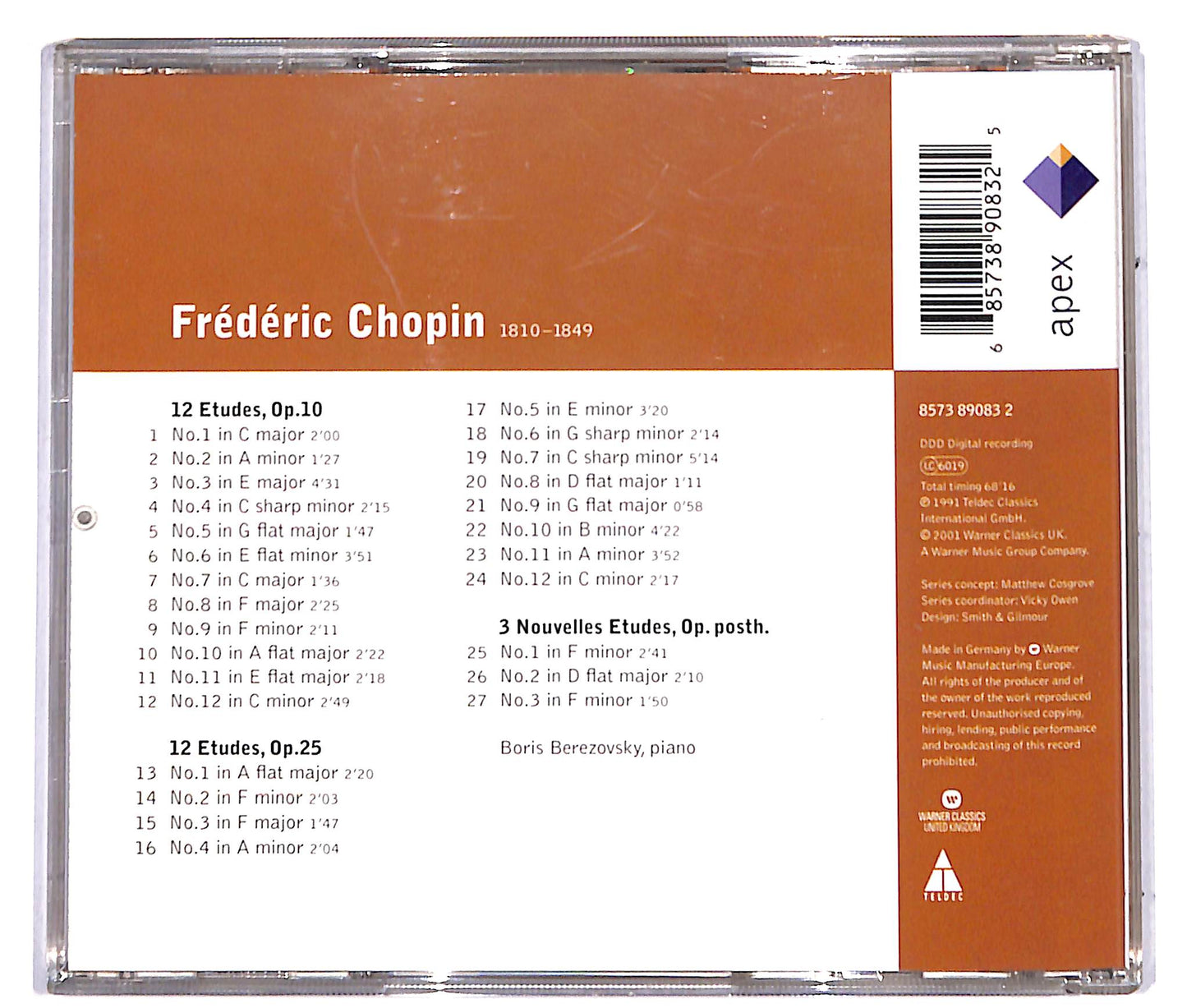EBOND Chopin, Boris Berezovsky - Etudes CD CD037353