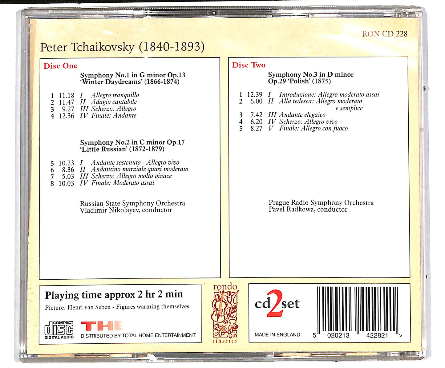 EBOND Tchaikovsky Symphonies Nos. 1, 2 & 3 CD CD037439