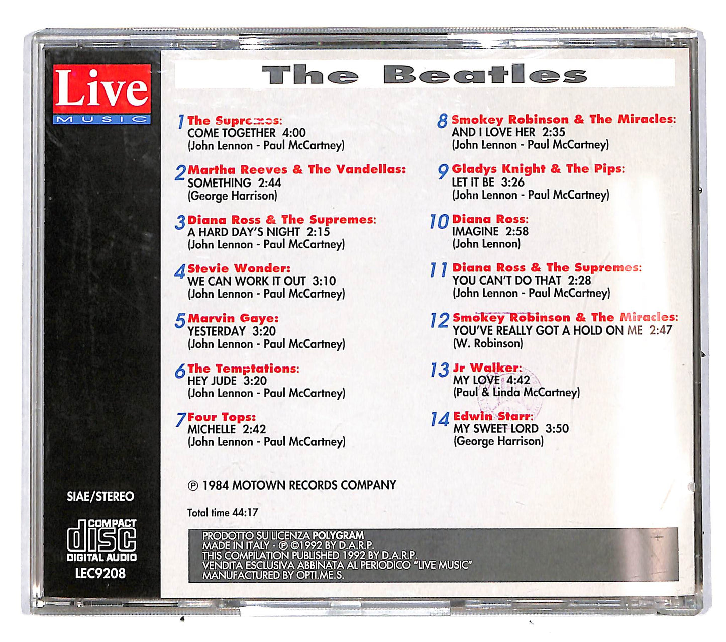 EBOND Various - The Beatles - dedicato da : EDITORIALE CD CD037522