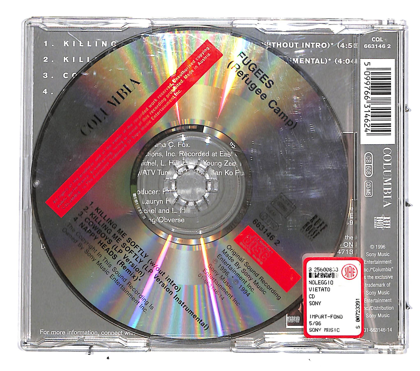 EBOND Fugees (Refugee Camp) - Killing Me Softly CD CD037538