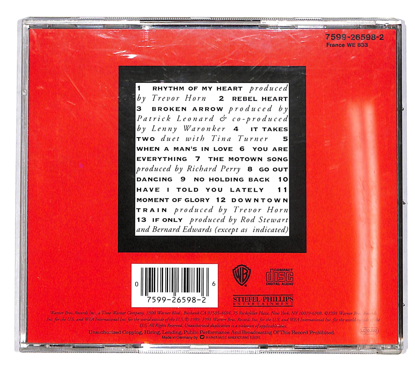 EBOND Rod Stewart - Vagabond Heart CD CD037629