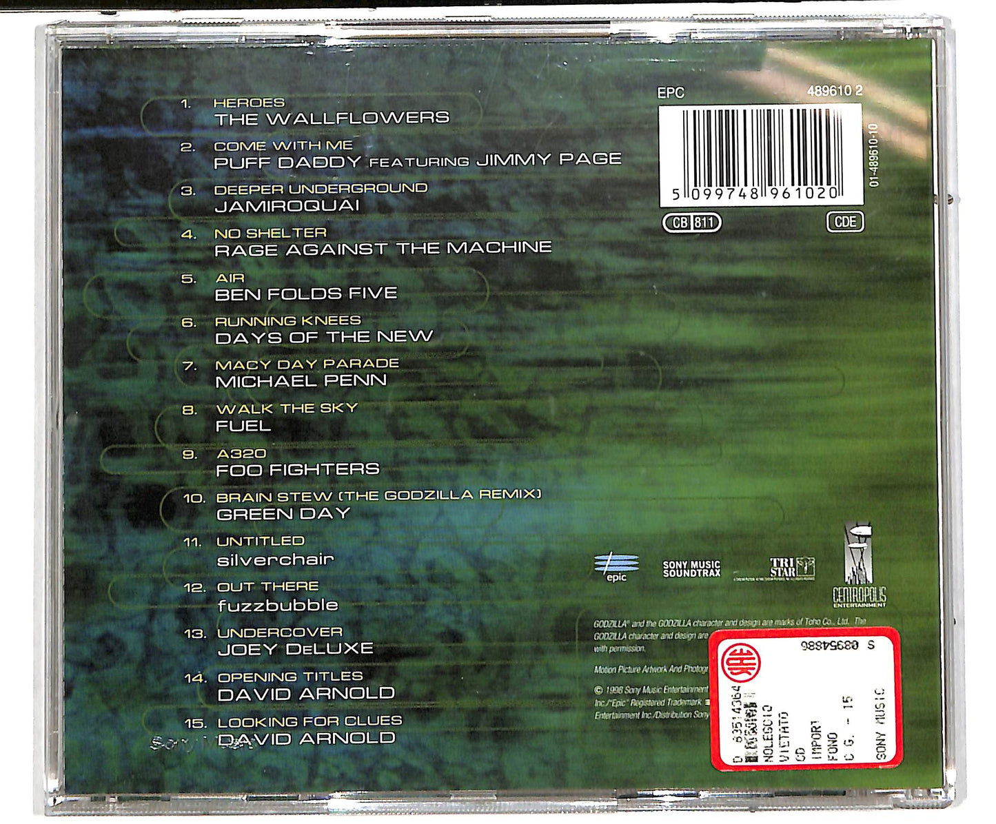 EBOND Godzilla (The Album) CD CD037715