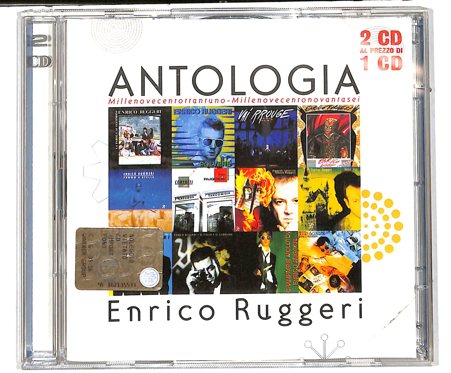 EBOND Enrico Ruggeri - Antologia (Millenovecentottantuno - Millenovecentonovantasei) CD CD037818
