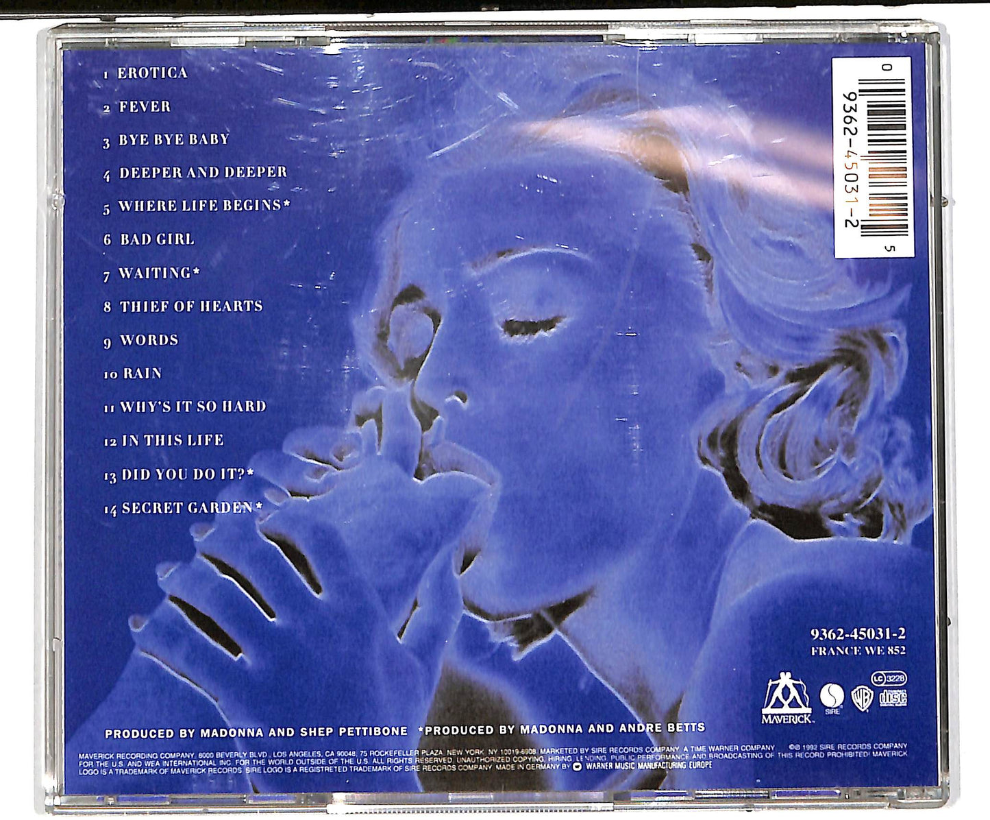 EBOND Madonna - Erotica CD CD037833
