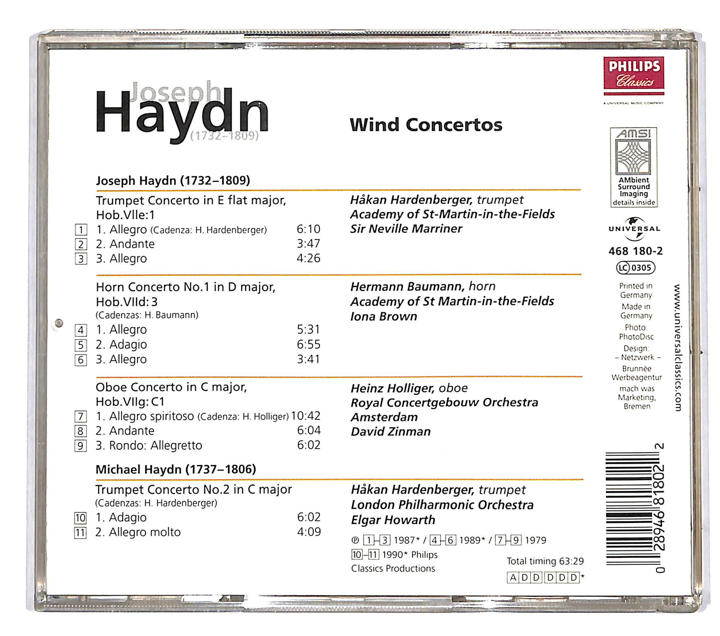 EBOND Haydn Wind Concertos CD CD037960