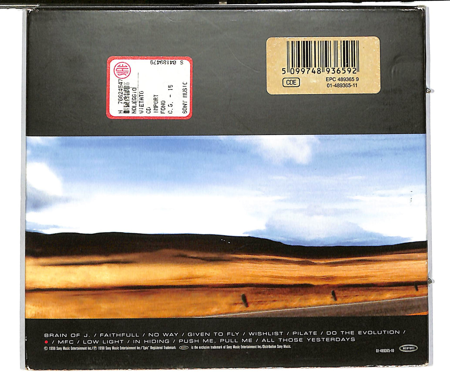 EBOND Pearl Jam - Yield CD CD038113