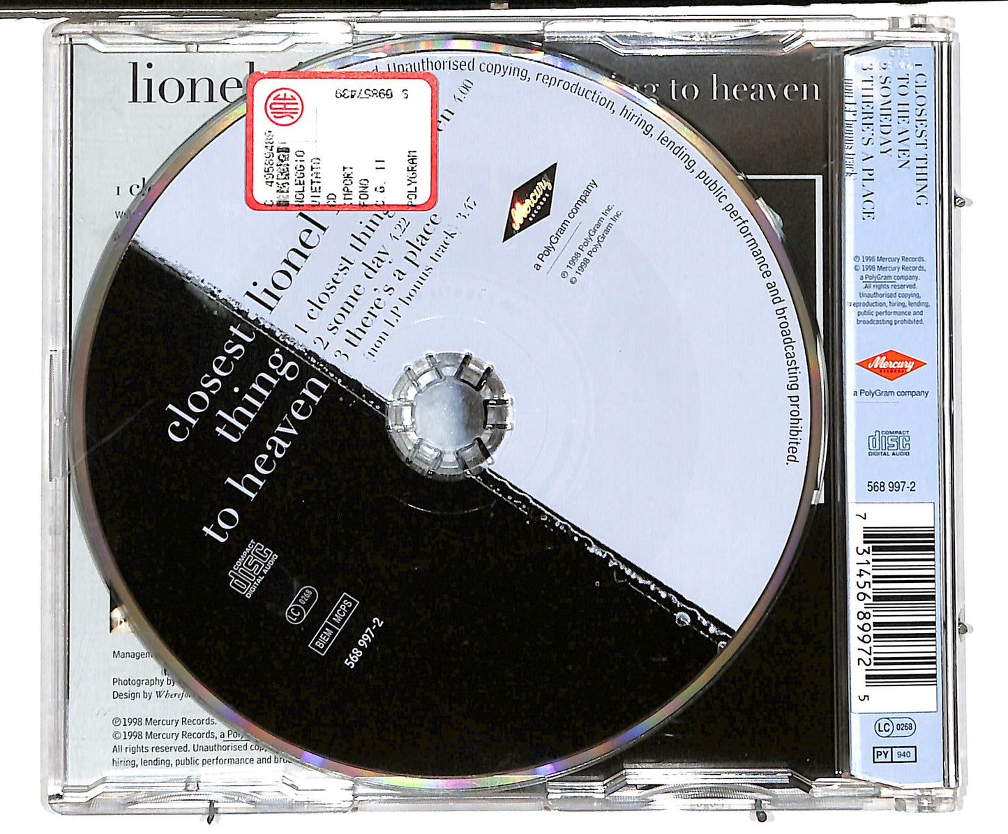 EBOND Lionel Richie - Closest Thing To Heaven CD CD038162