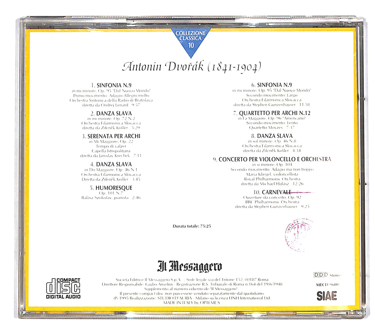EBOND Various - Dvořak EDITORIALE CD CD038244