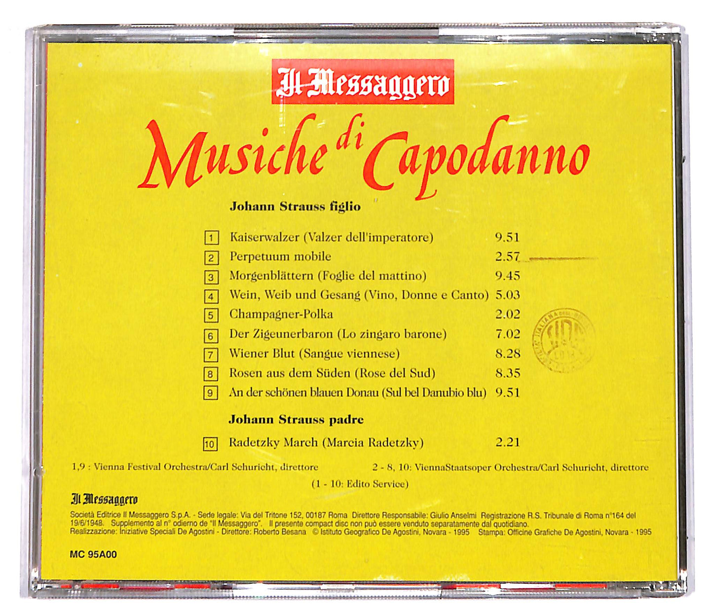 EBOND Musiche Di Capodanno - EDITORIALE CD CD038316