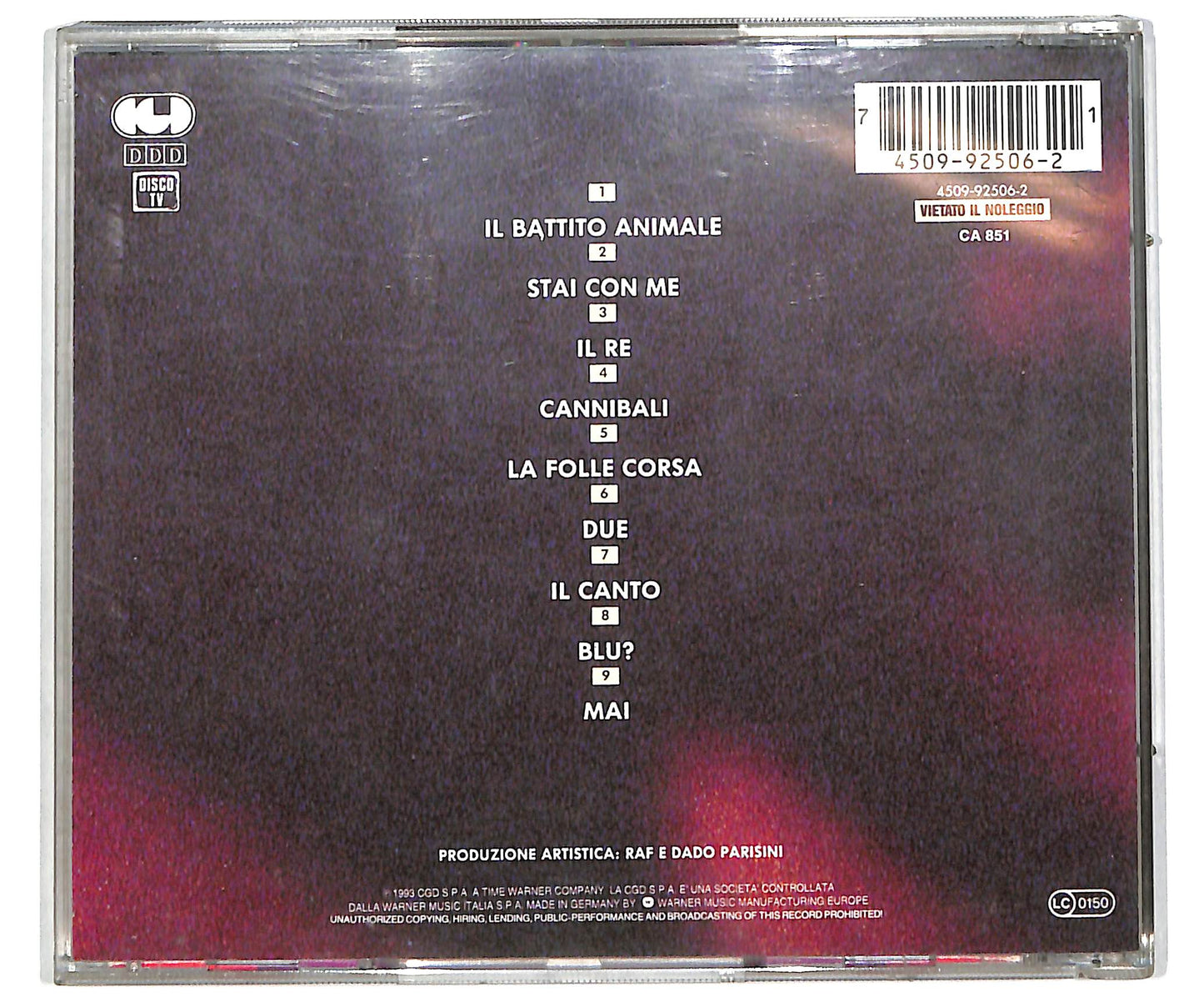 EBOND RAF - Cannibali CD CD038510