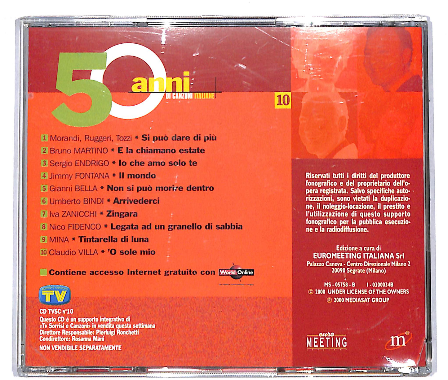 EBOND 50 anni di canzoni italiane 10 - EDITORIALE CD CD038720