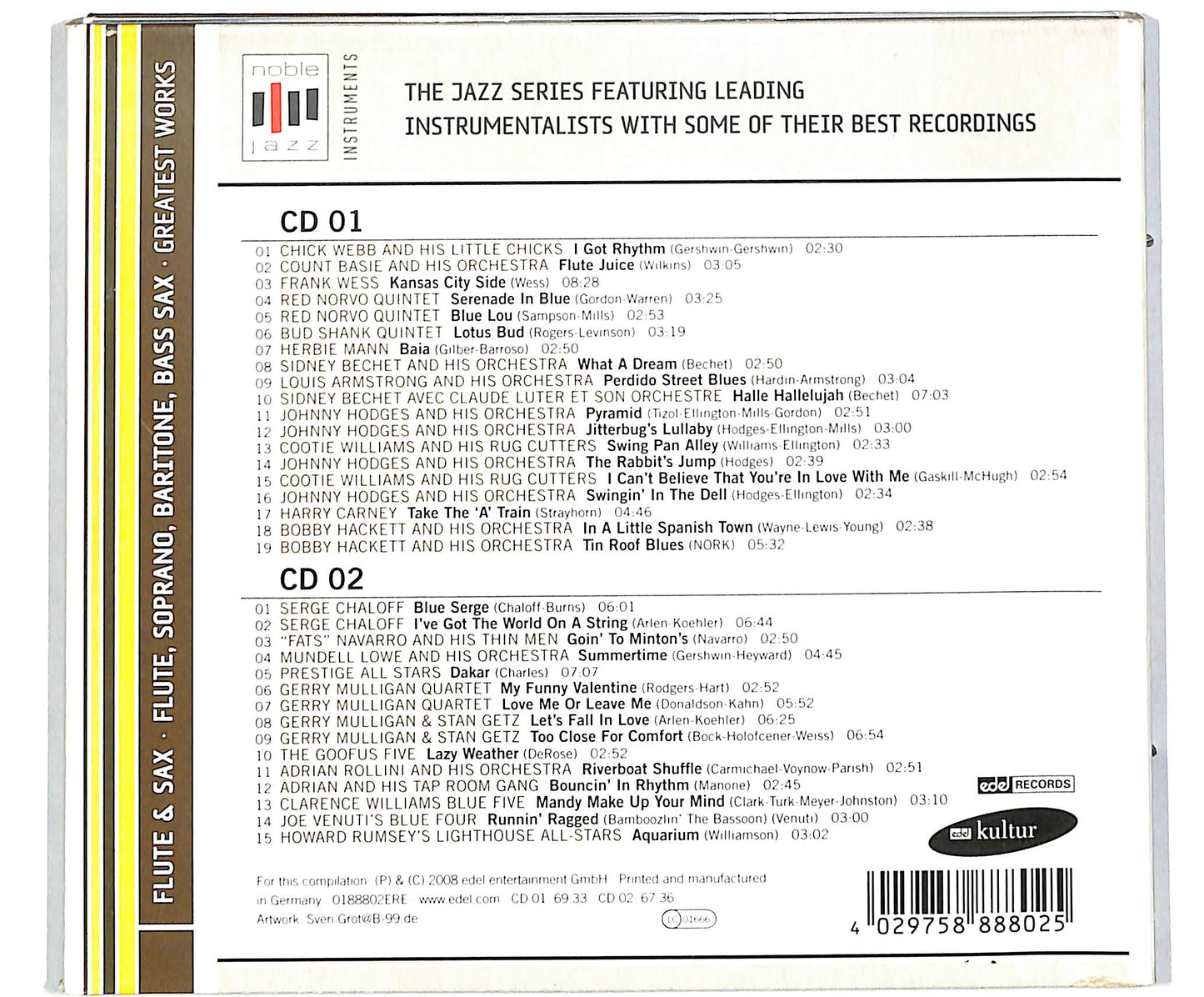 EBOND Flute & Sax (Greatest Works) CD CD038807