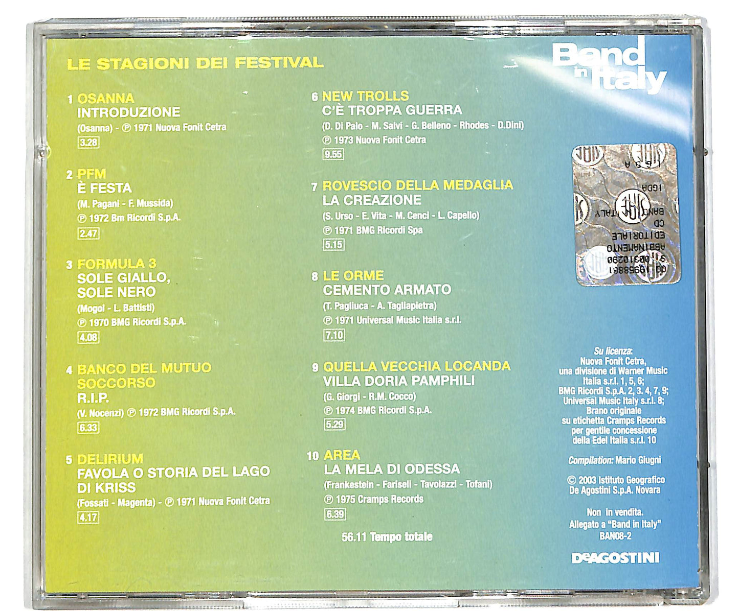 EBOND Le Stagioni Dei Festival EDITORIALE CD CD038847