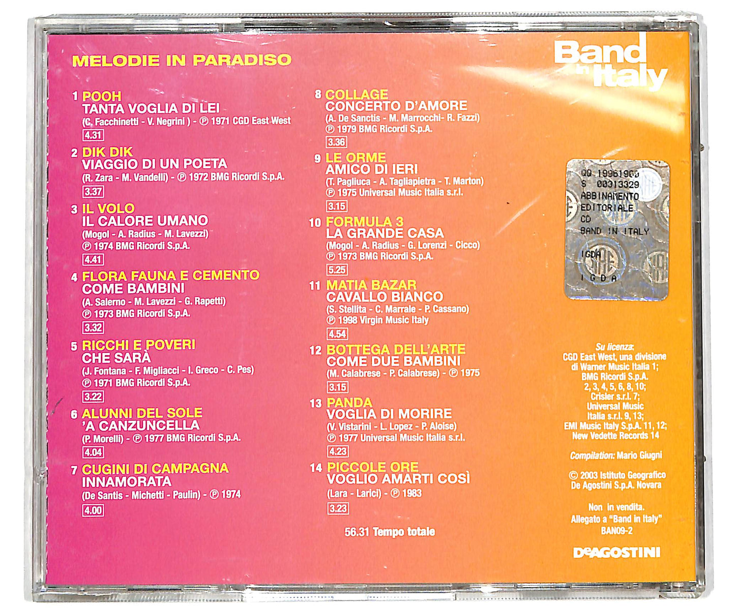 EBOND Melodie In Paradiso EDITORIALE CD CD038848