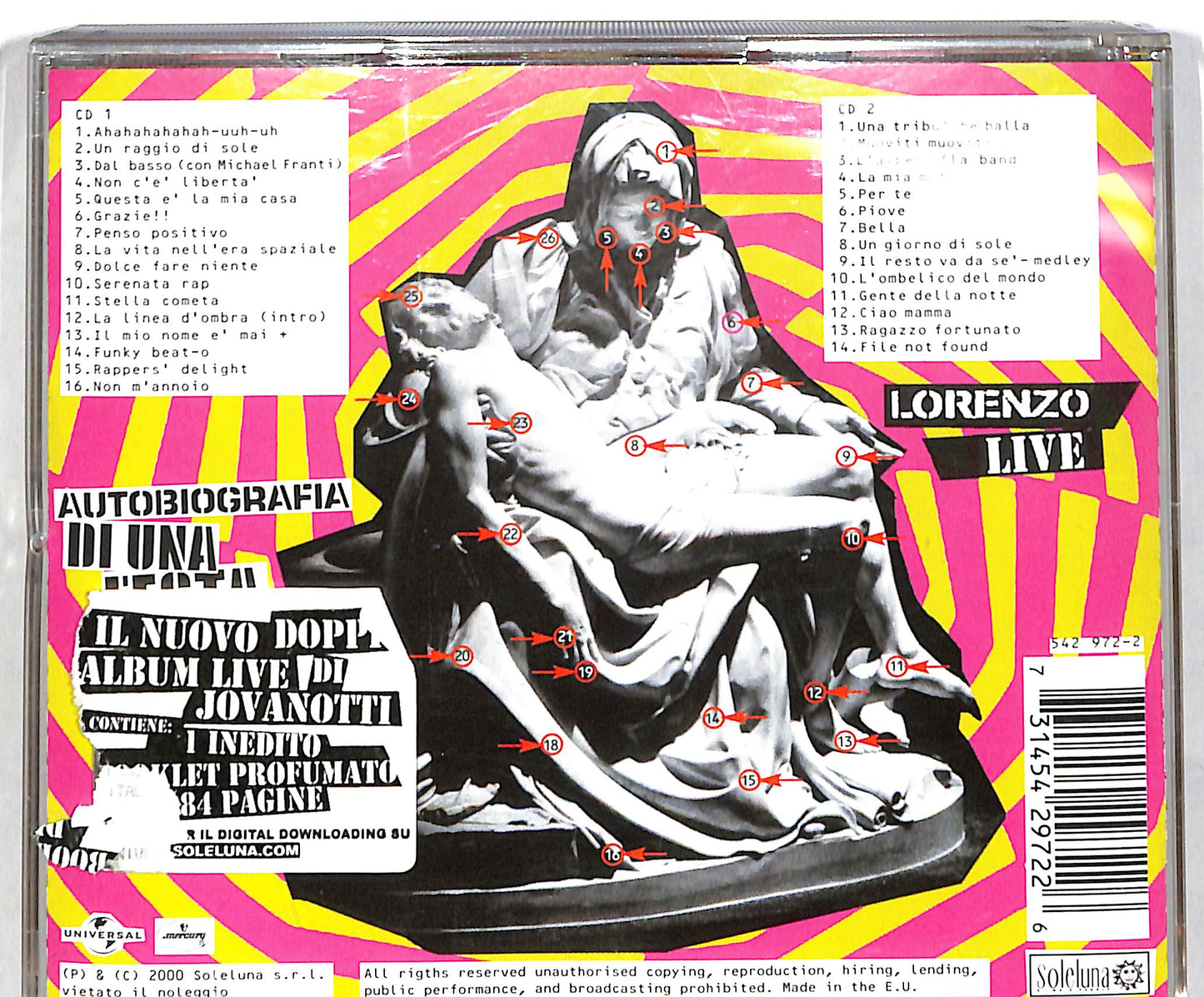 EBOND Lorenzo - Live Autobiografia Di Una Festa CD CD038858