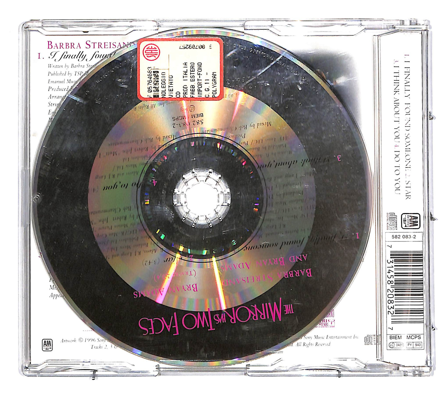 EBOND Barbra Streisand Bryan Adams - I Finally Found Someone CD CD038928