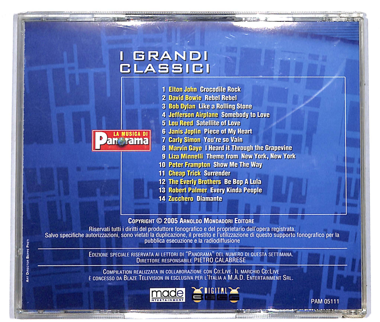 EBOND Live! Collection - Pop I Grandi Classici 1 - EDITORIALE CD CD039046