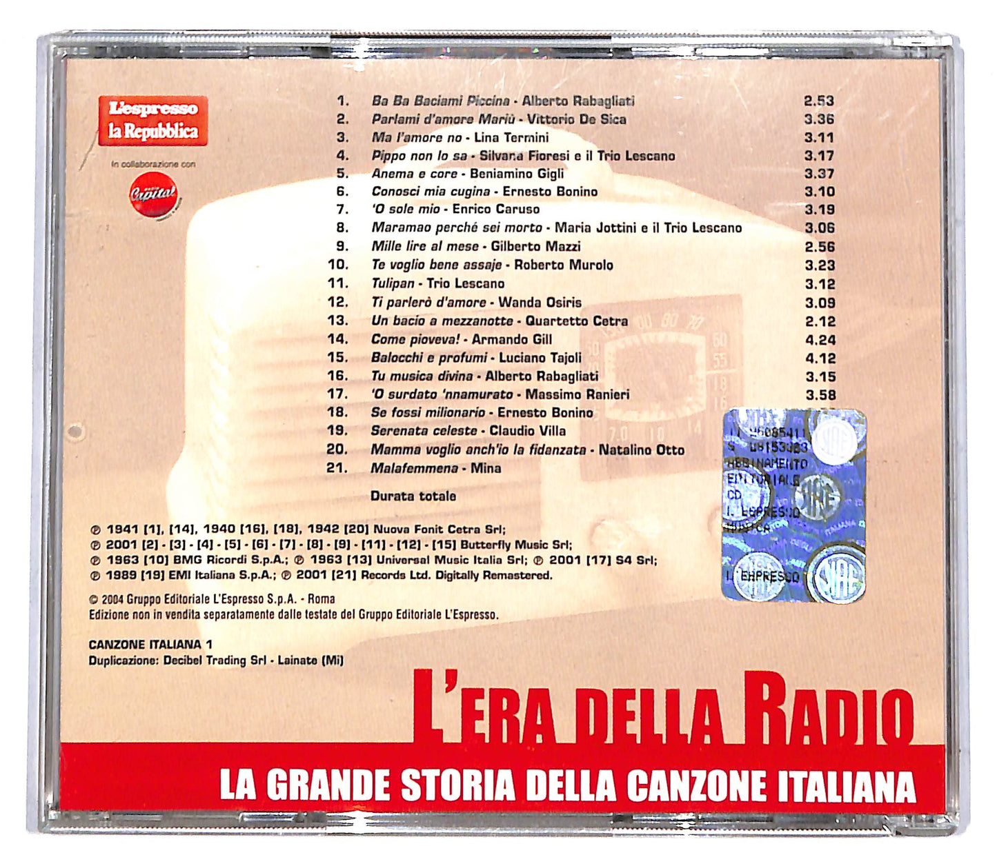 EBOND L'Era Della Radio - EDITORIALE CD CD039057