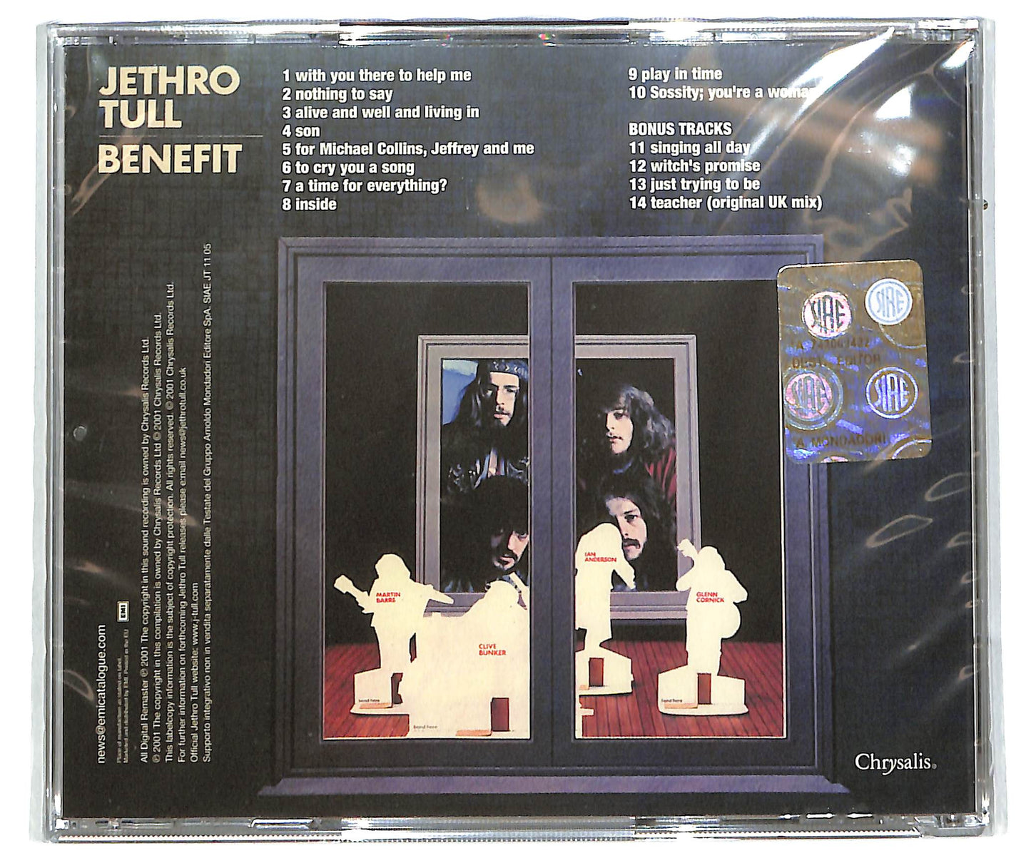 EBOND Jethro Tull - Benefit EDITORIALE CD CD039108