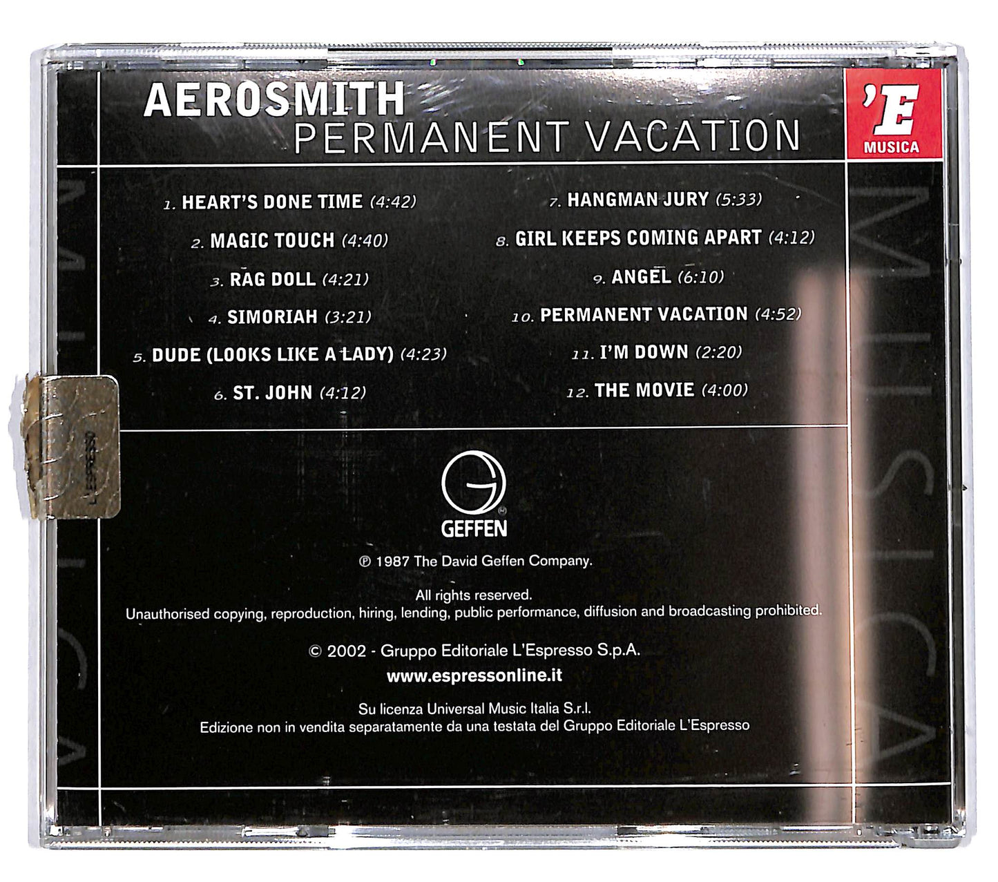 EBOND Aerosmith - Permanent Vacation EDITORIALE CD CD039261