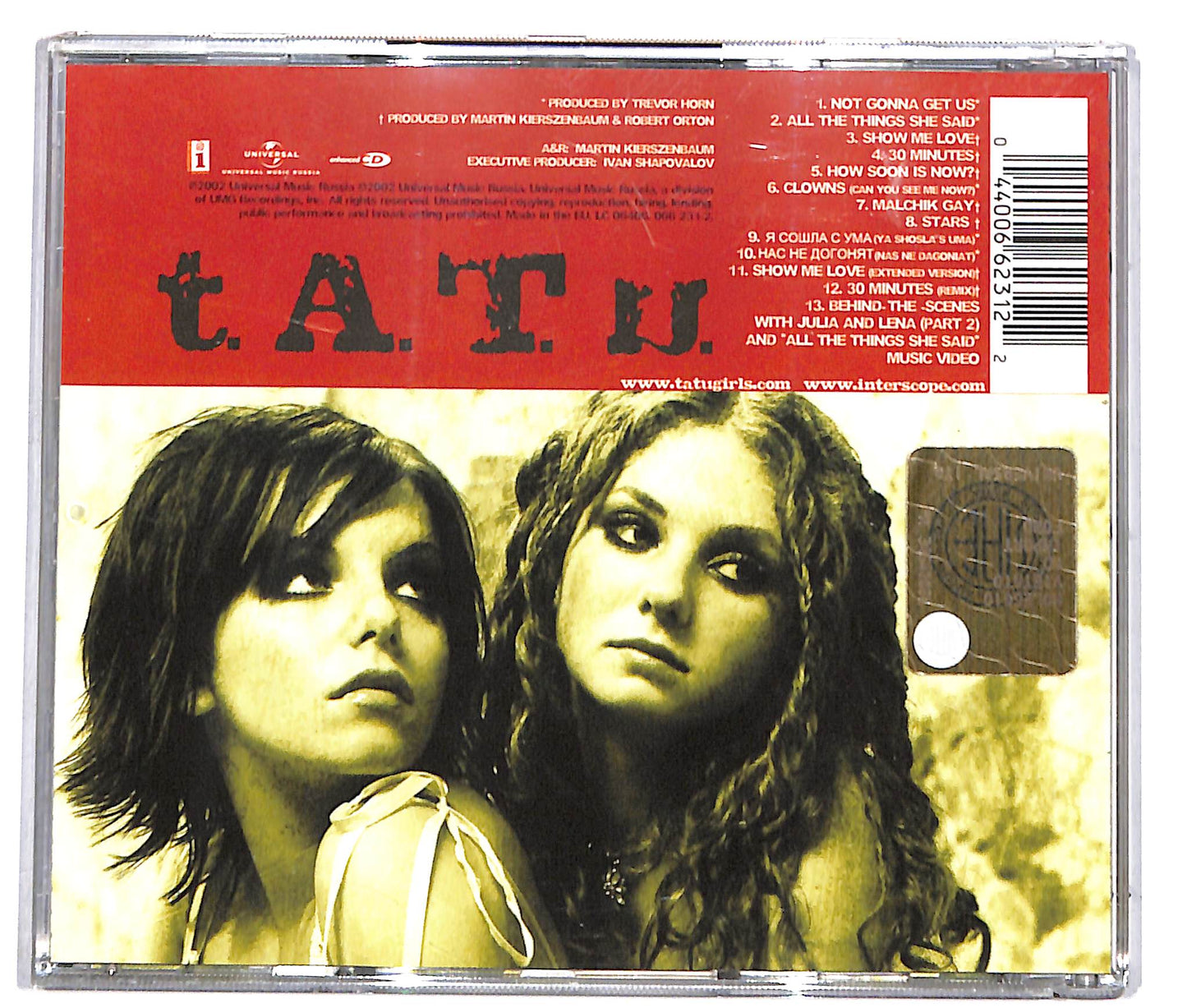 EBOND t.A.T.u. - 200 Km/H In The Wrong Lane CD CD039344