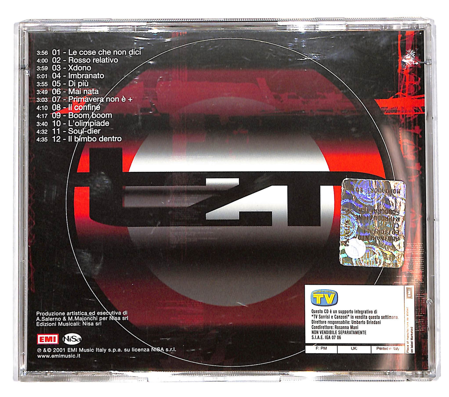 EBOND Tiziano Ferro - Rosso Relativo EDITORIALE CD CD039544