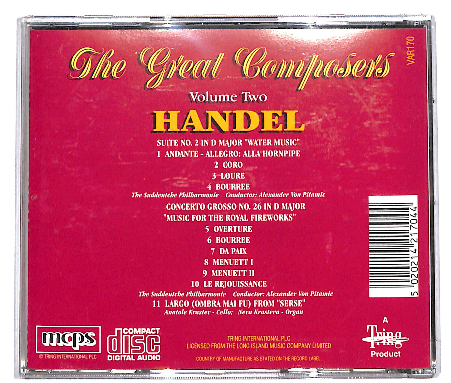 EBOND the great composers - Handel CD CD039618