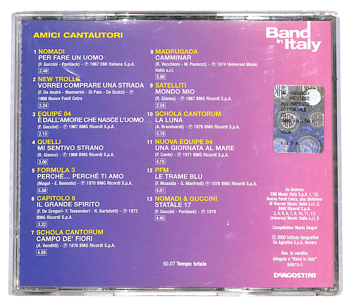 EBOND Amici Cantautori - EDITORIALE CD CD039628